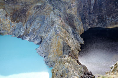 Rock formations in water