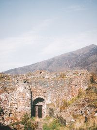 View of fort against the sky