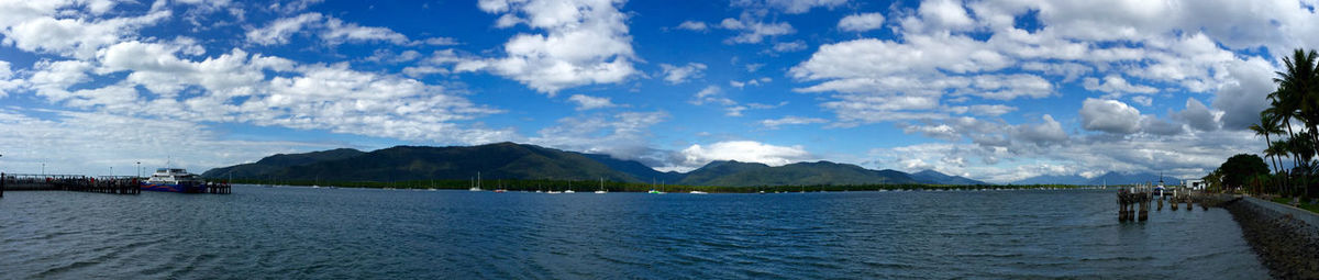 Panoramic view of sea against sky