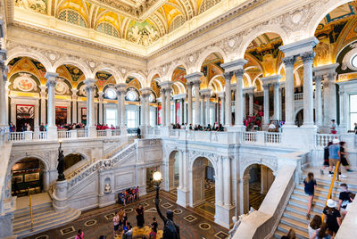 Group of people in historic building