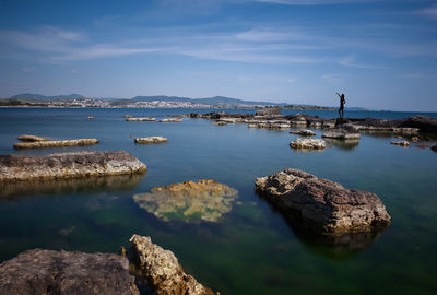 Scenic view of sea against sky