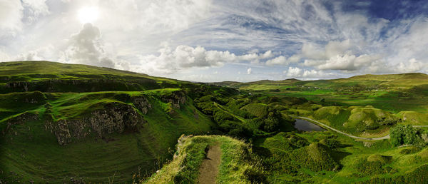 Panoramic view of landscape against sky