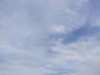 Low angle view of clouds in sky