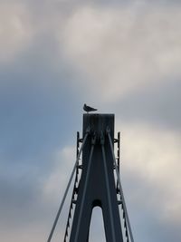 Low angle view of bridge against sky