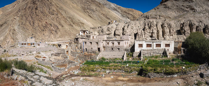 Low angle view of old ruins
