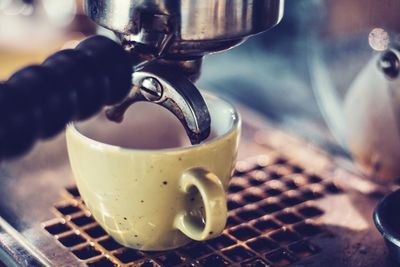 Close-up of coffee cup