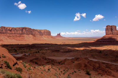 View of rock formations