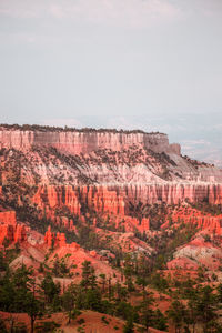 Rock formations on landscape