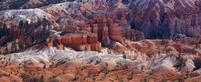 View of rock formations