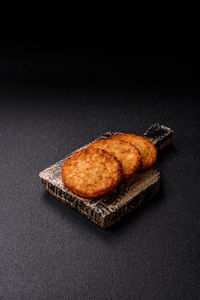 Close-up of food on table