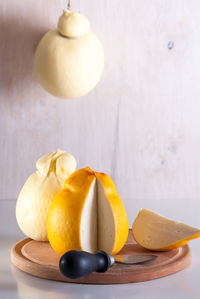 Close-up of fruits on table