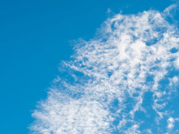 Low angle view of clouds in sky