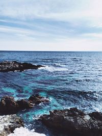 Scenic view of sea against sky