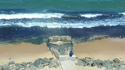 Scenic view of sea shore