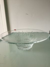 Close-up of glass of water at home