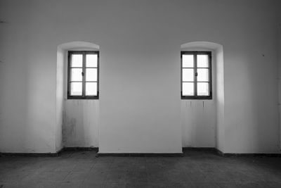 Empty corridor of building