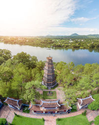 View of temple against sky