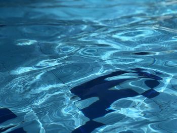 High angle view of swimming pool in sea