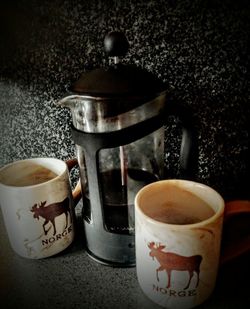 Close-up of coffee cup