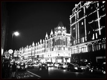 City street at night