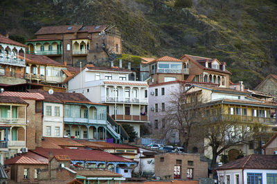 Tbilisi old town and city center view and landscape, georgia.