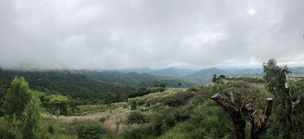 Panoramic view of landscape against sky