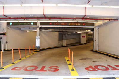 View of empty parking lot