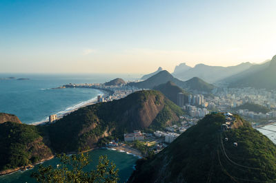 Amazing overview of the southern coast of rio de janeiro in brazil