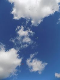 Low angle view of clouds in sky