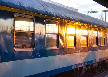 Train at railroad station