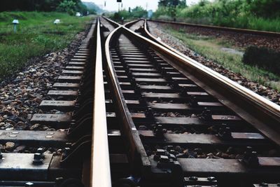 View of railroad tracks