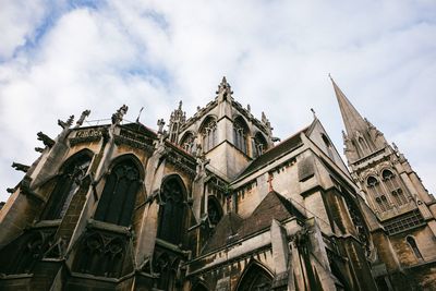 Low angle view of traditional building against sky