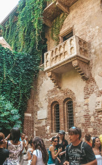 Group of people in historic building