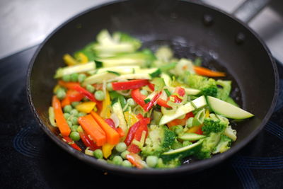 Close-up of salad served in bowl