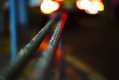 Defocused lights at night