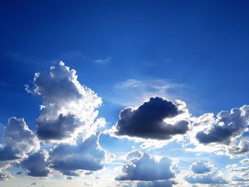 Low angle view of clouds in sky