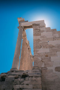 Low angle view of a temple