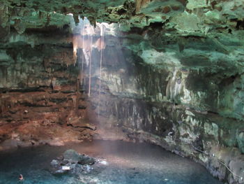 Rock formations in cave