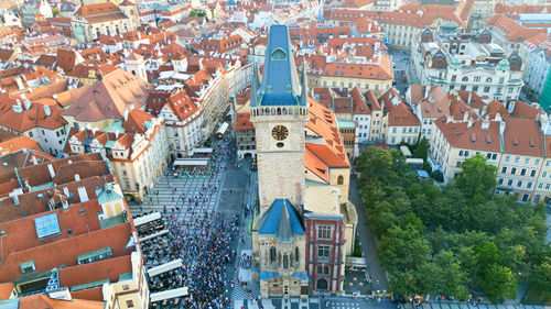 Buildings in  prague city