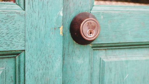 Close-up of old door