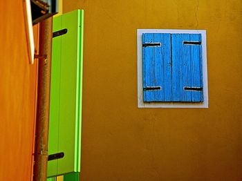 Close-up of closed door