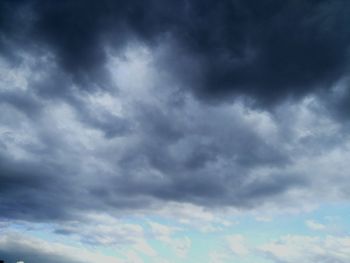 Low angle view of cloudy sky