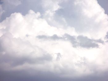 Low angle view of cloudy sky