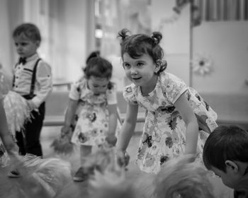 Portrait of dancing girl