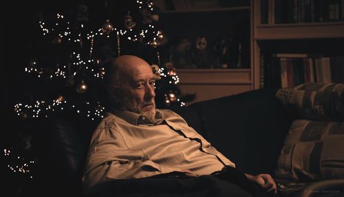Man looking at camera