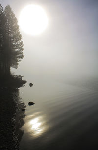Sun shining through clouds