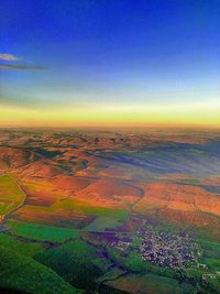 Aerial view of landscape