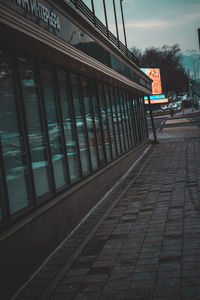 View of railroad station platform