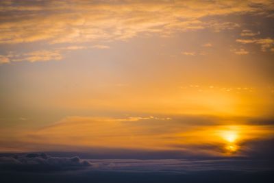 Scenic view of sky at sunset