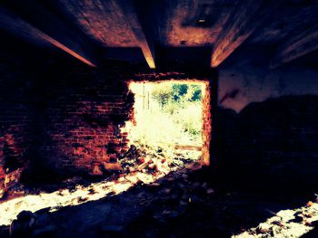 View of abandoned house